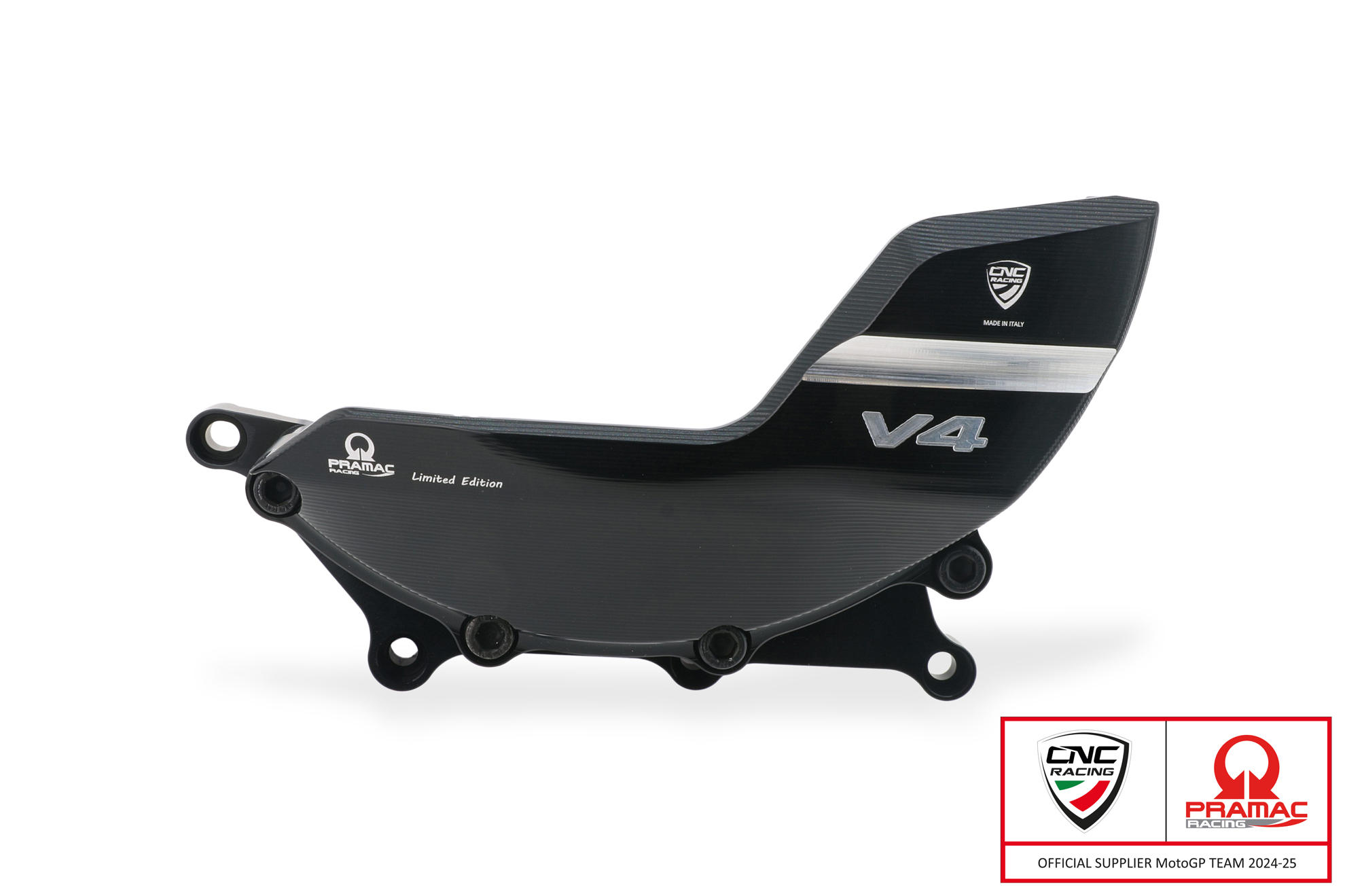 CNC Racing PRAMAC RACING LIMITED EDITION RPS Clutch Guard for Ducati Diavel V4 CNC Racing PRAMAC RACING LIMITED EDITION RPS Clutch Guard for Ducati Diavel V4